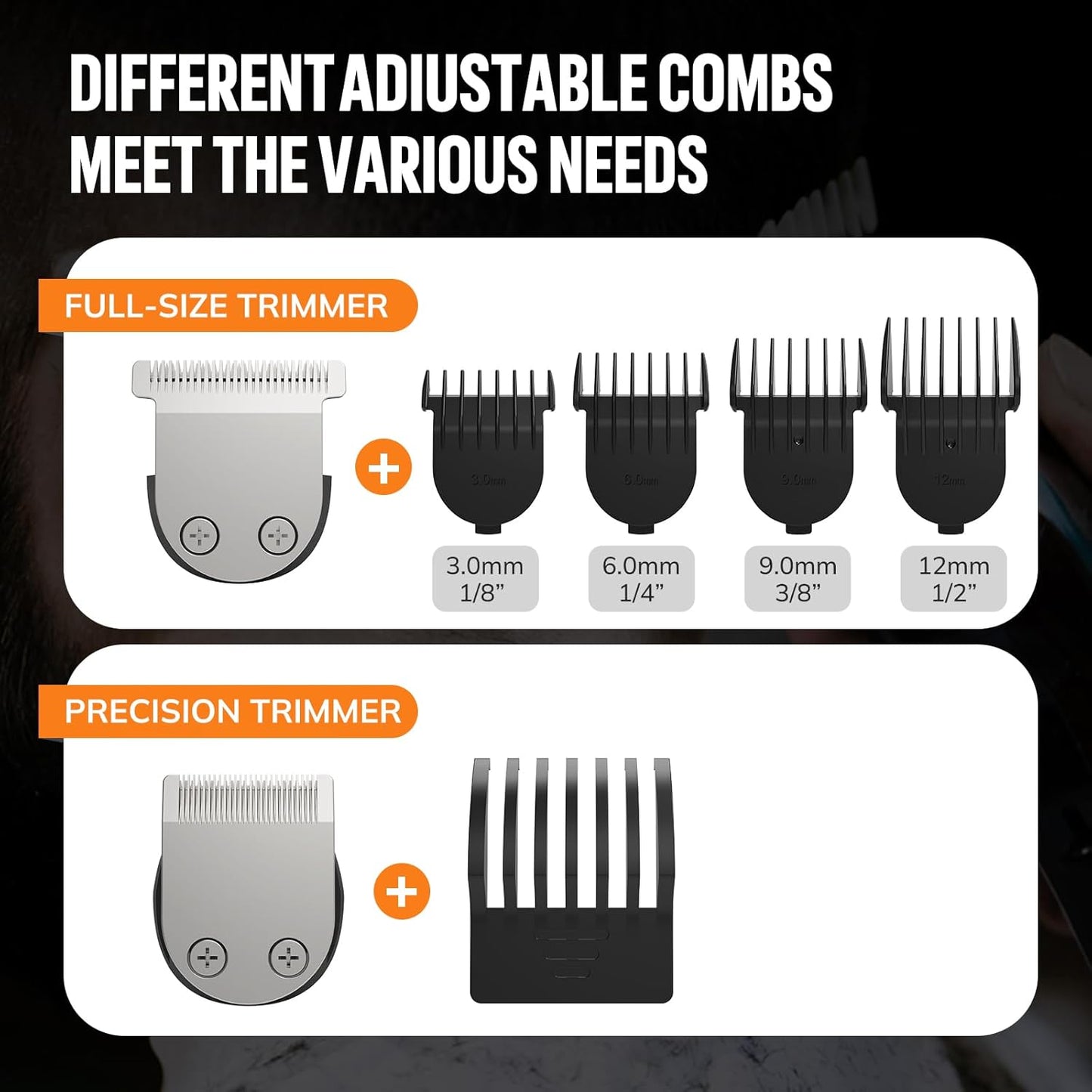 Beard Trimmer for Men - 6-in-1 Professional Grooming Kit | Cordless, Waterproof Hair Clippers & Electric Shaver Set