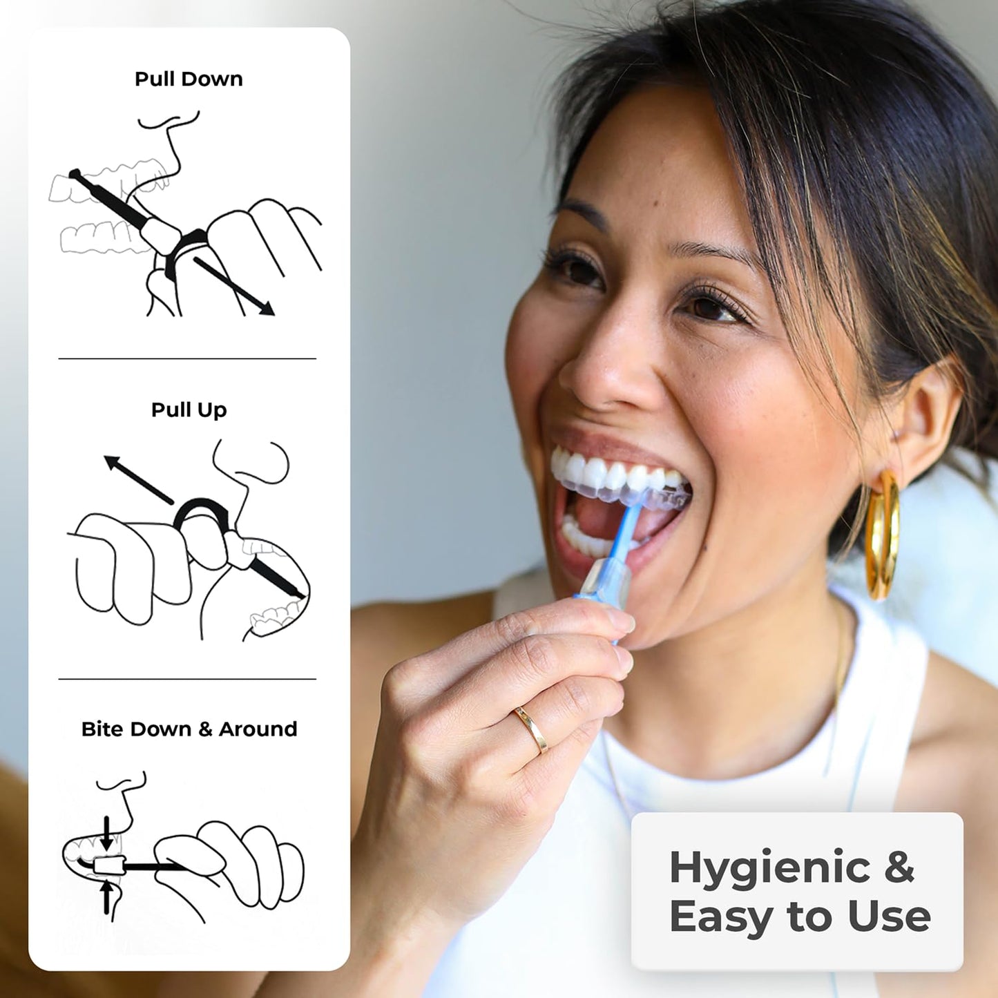 PUL 2-in-1 Aligner Removal Tool and Chewies for Invisalign Aligners, Retainers and Trays - Patented Invisalign Remover Tool for Easy Removal & Secure Fit - Pack of 4, Black