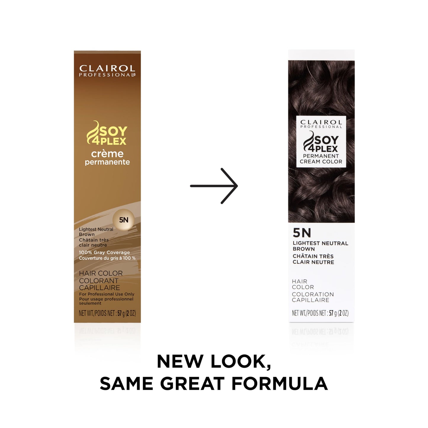 Clairol Professional Crème Permanente, 5n Lightest Neutral Brown, 2 oz. - Packaging May Vary