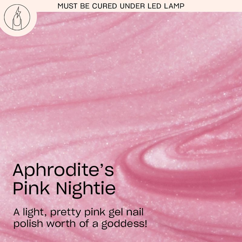 OPI GelColor Aphrodite's Pink Nightie | Sheer Cool Pink Pearl Shimmer LED Cure Gel Nail Polish | Salon-Quality Shine, Long-Lasting Wear | Vegan & HEMA Free | 0.5 Fl Oz