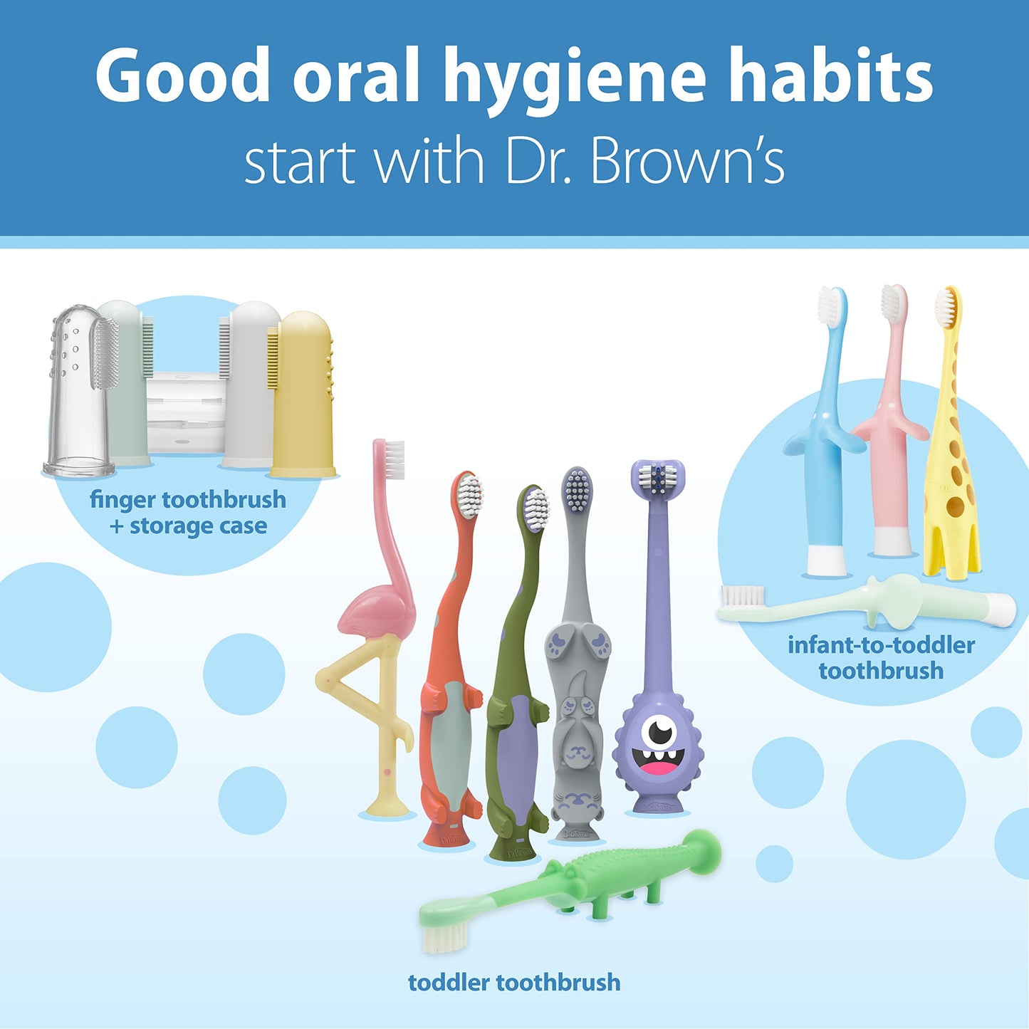 Variety Pack: Dr. Brown's Toddler Toothbrush, Otter, 1-Pack and Baby Toothpaste, Strawberry Flavor, 40g
