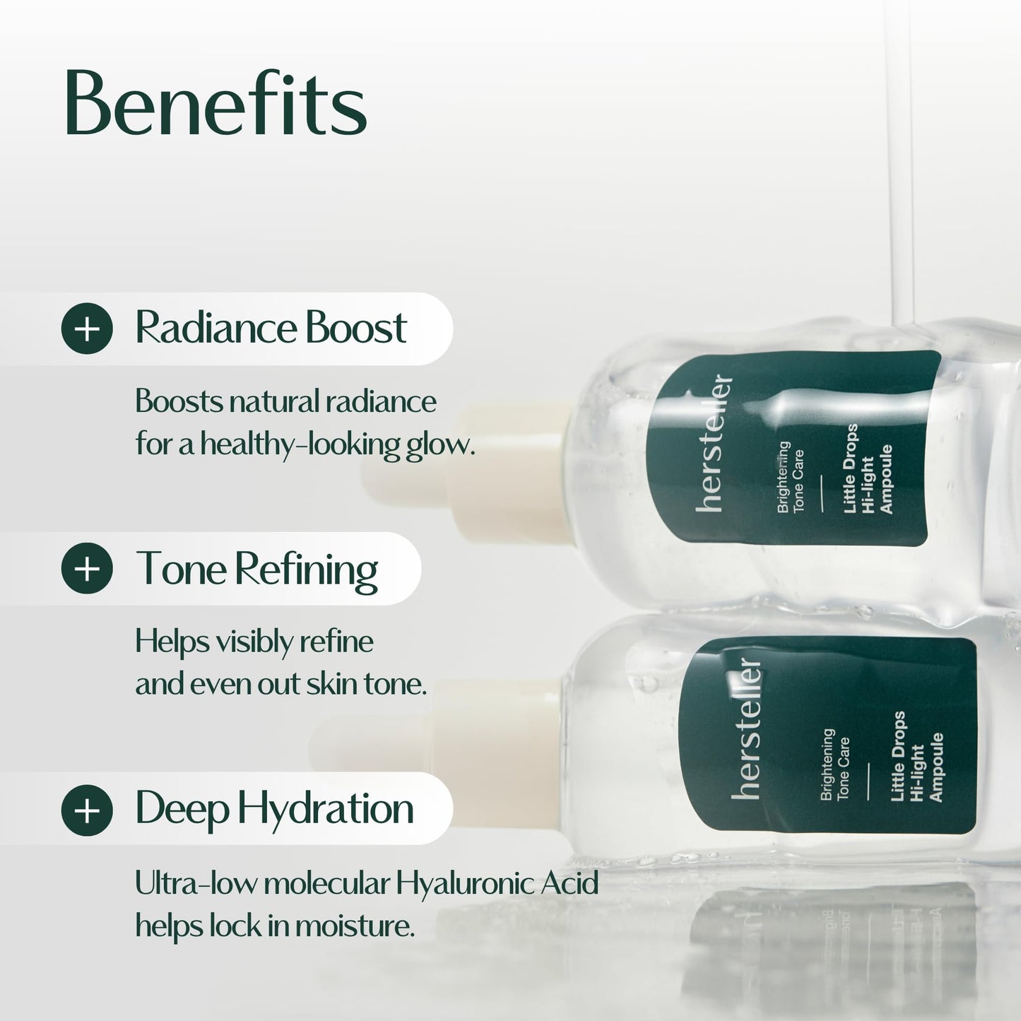 hersteller Little Drops Hi-light Ampoule 43ml, 1.5 Fl Oz Brightening Toning Moisturizing Calming Daisy Flower Extract Vegan Facial Skin Korean Skincare