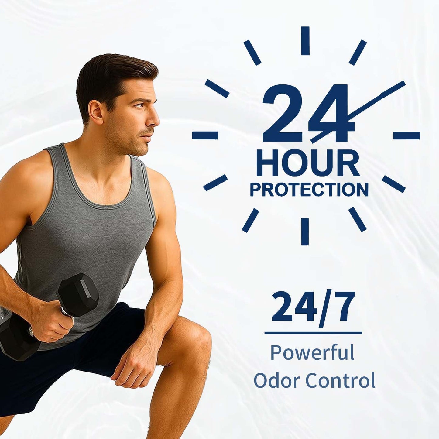 Deodorant Men Aluminum Free, Sandalwood, Deodorant Stick for Powerful Odor Control, Alcohol-Free Sensitive Skin Friendly 2.7 oz