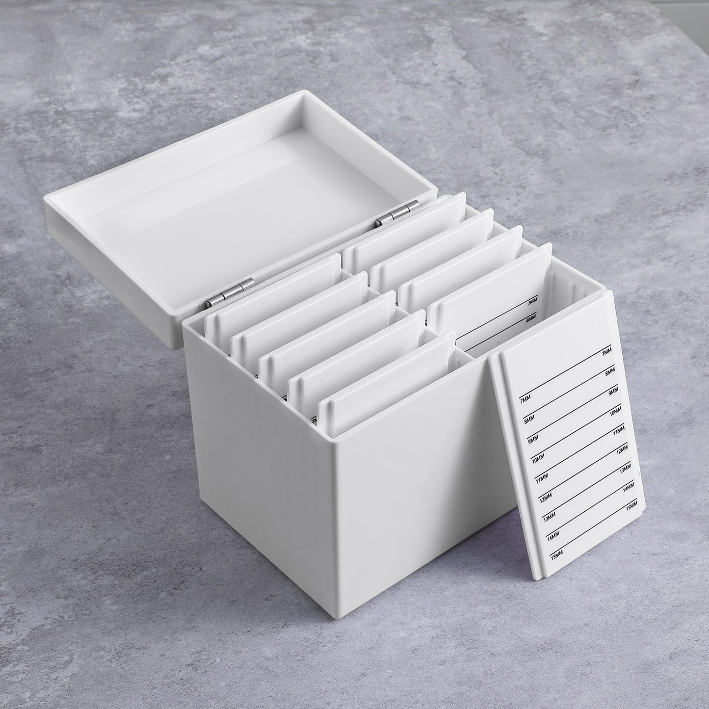 Acrylic Eyelash Storage Box, 10 Layers False Eyelashes Glue Pallet Holder Display Grafting Eye lashes Extension Close-Packed Display with 10 Pallets Makeup Organizer