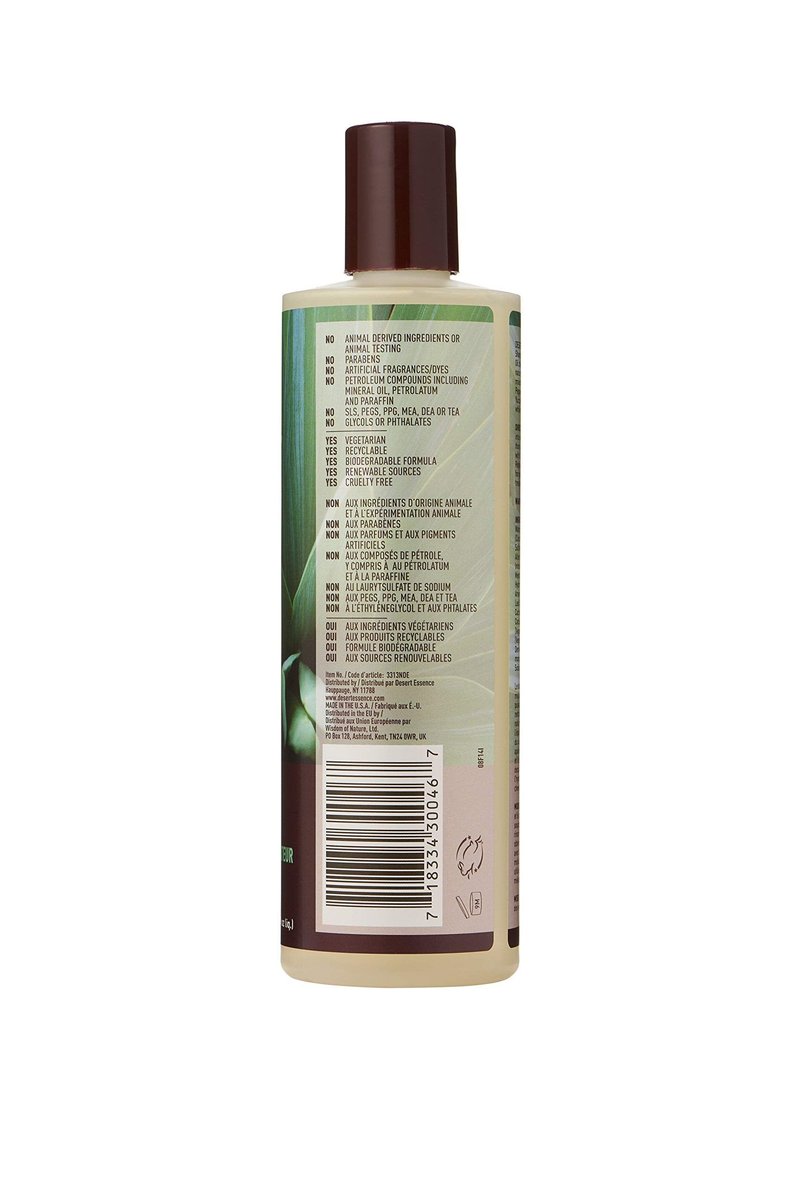 Desert Essence Shampoo, Tea Tree Replenishing Shampoo, 12.9 - Ounces (Pack of 3)