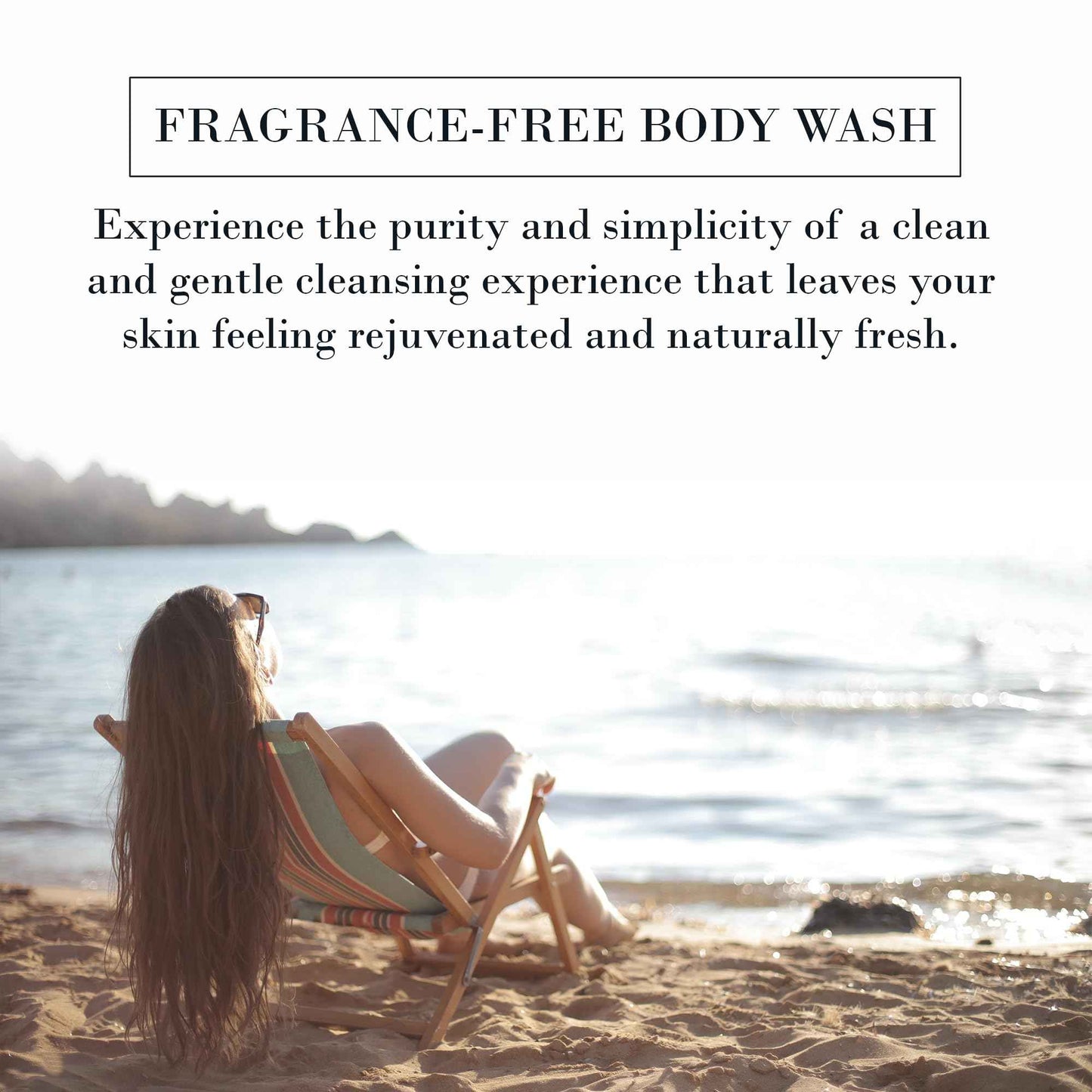 Original Sprout Coastal Collection Body Wash for All Skin Types, Fragrance-Free Body Wash, Vegan, 8 oz. Bottle