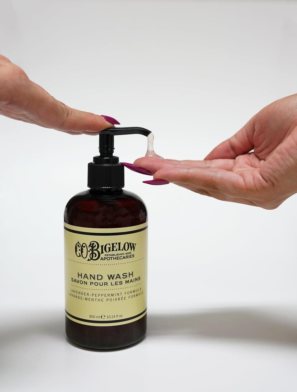 C.O. Bigelow Lavender Peppermint Hand Wash - Moisturizing Liquid Soap, 10.14 Fl Oz | Refreshing Scent