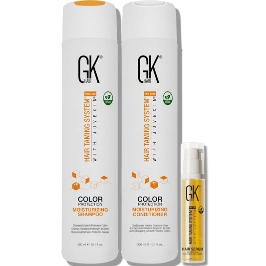 GK HAIR Color Protection Moisturizing Shampoo and Conditioner with Argan Hair Oil Combo free from Paraben and Sulfae for Damaged Frizzy Oily and Dry Hairs
