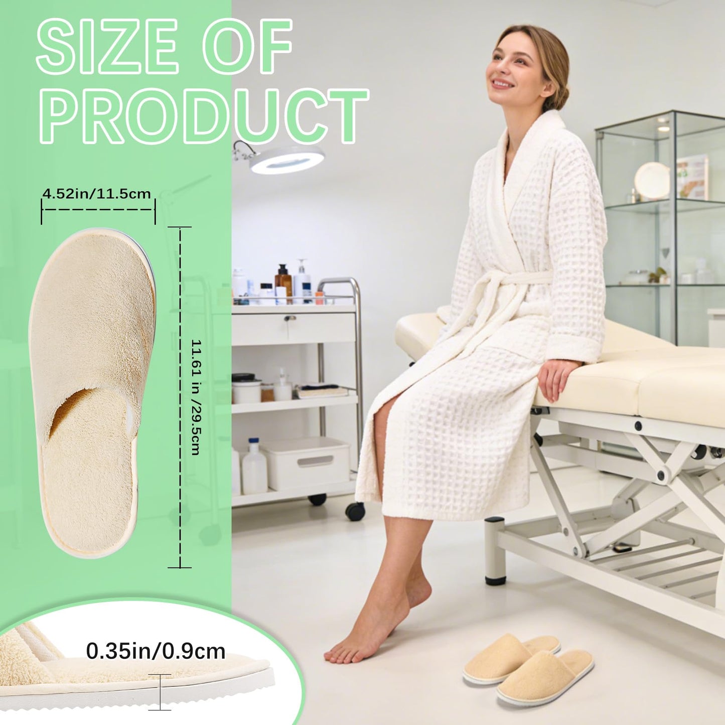 SENJUNSAFE 14 Pairs Guest Slippers Disposable For Guests Washable Reusable Which Can Be Used As Women Men House Indoor Bathroom Bedroom Hotel (US Men Size 10Women 11)