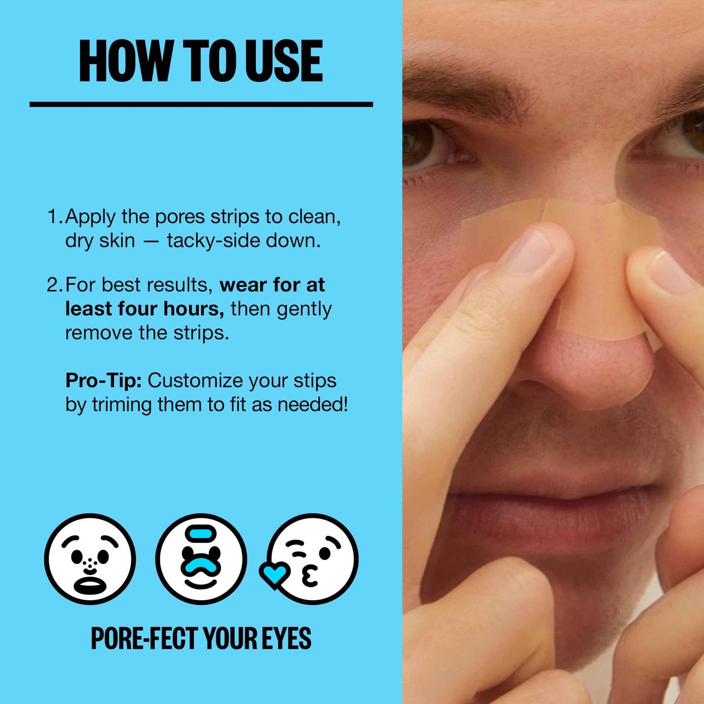 PEACE OUT Skincare Pore Minimizing Strips, Hydrocolloid Pore-Refining Nose and Face Strips with Retinol & Vitamin A to Shrink Enlarged Pores and Remove Blackheads (4 pore and 4 nose strips)