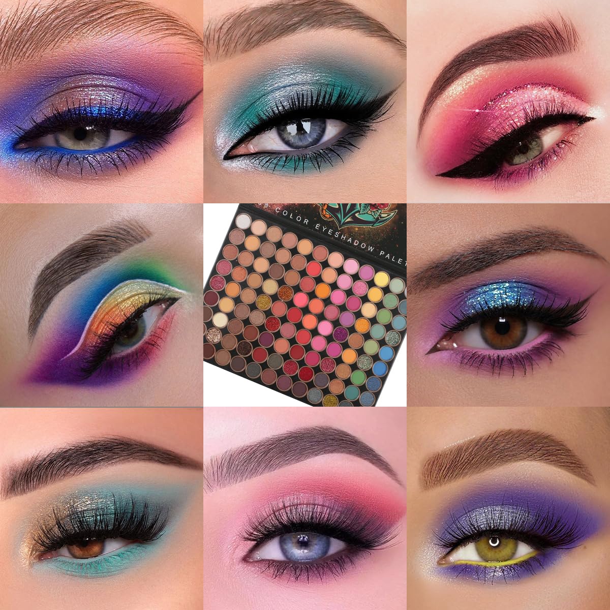 torbers Eyeshadow Palette 108 Color Highly Pigmented Matte Shimmer Metallic Professional Eyeshadow Makeup Palette Long Lasting Blendable Waterproof Eye Shadow Cosmetics Kit