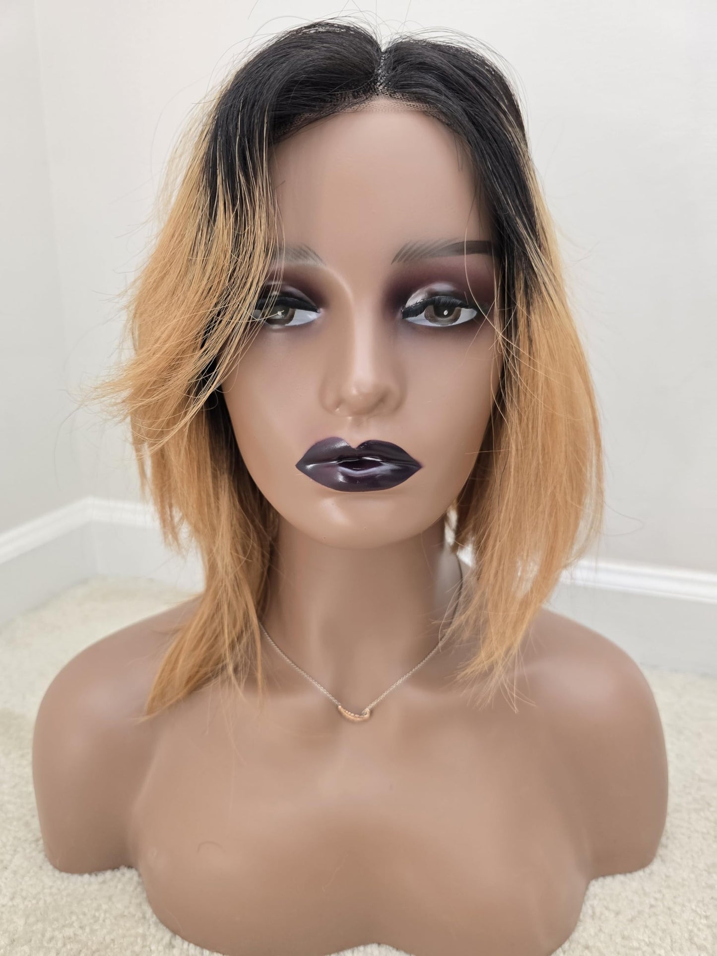 Luxar Beauté Realistic Female Mannequin Head with Shoulder PVC Head Bust Wig Head Stand for Wigs Display & Accessories (Beige)