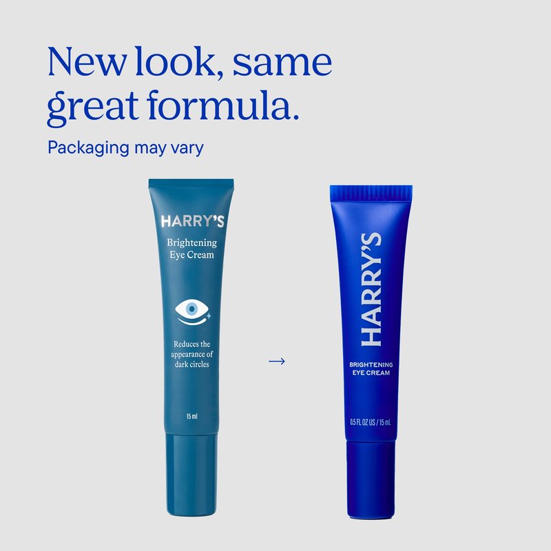 Harry's Brightening Under Eye Cream for Dark Circles, 0.5 Fl Oz, 2 Pack