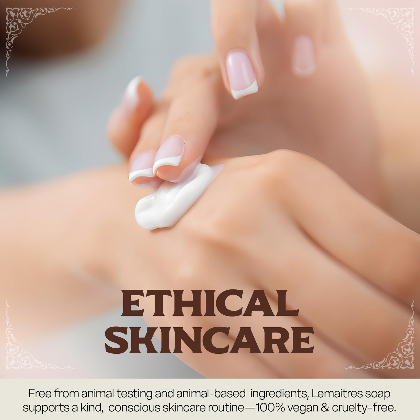 LEMAITRE Hydrating Hand & Body Cream – Non-Greasy Moisturizer for Soft Skin, Fast Absorbing Lotion with Light Scent, Travel-Friendly Skincare (Pack of 6), Sage, Lemon Grass, Vervena