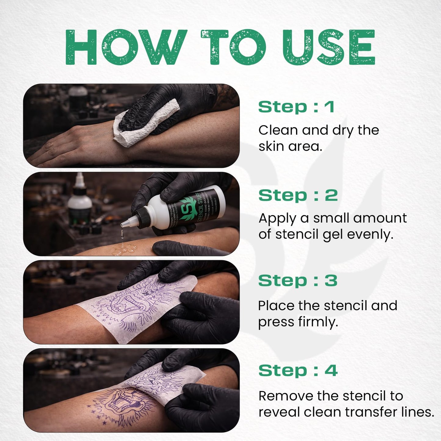 Stencil Stuff Tattoo Stencil Transfer Gel – 8oz Tattoo Stencil Transfer Solution – Vegan-Friendly Stencil Gel – Fast-Drying and Long-Lasting – Clean and Easy Application