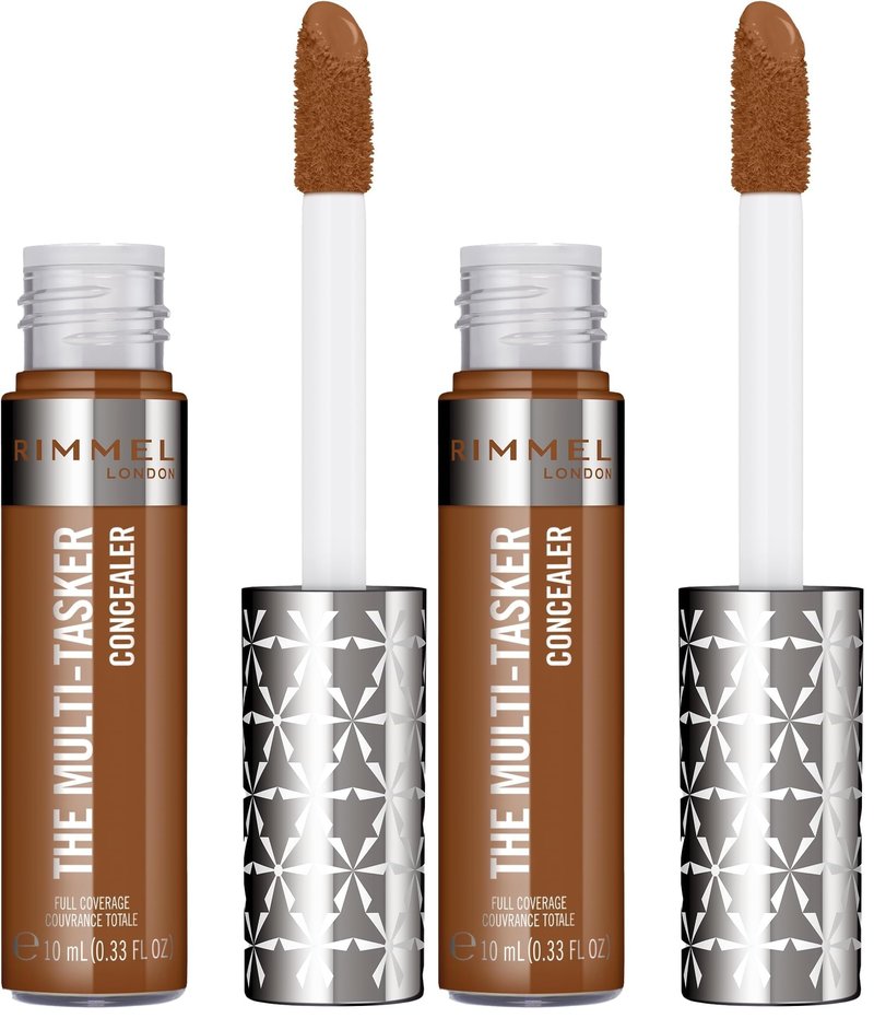 Rimmel London, Multi-Tasker Concealer, 110 Warm Coconut, Crease-Proof, Transfer-Proof, Waterproof, Up To 24-Hour Wear, Vegan Formula, 0.33oz (Pack of 2)