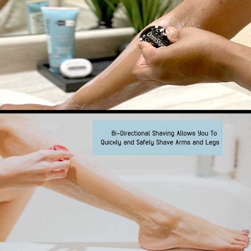 Premium Omnishaver with Cartridge Kit - The Fastest Way to Shave Head, Legs, Arms, Body|an Alternative to Disposable Shaving Razors Self Cleans & Strops During Use with Durable Blade|Bald Head Shaver