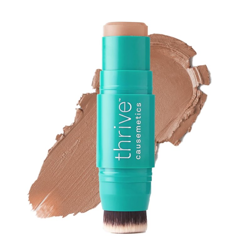 Triple Threat Color Stick - Cream Bronzer & Contour Makeup with Vitamin E | Waterproof, Fair Light Neutral