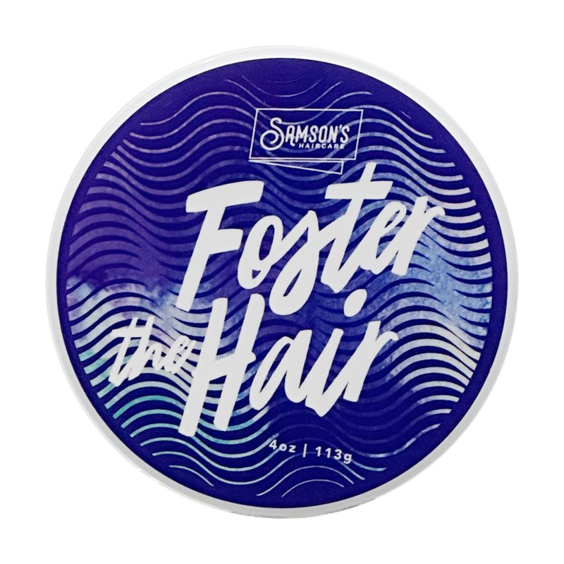 SAMSON'S HAIRCARE Foster the Hair Gel Pomade – High Hold, Water-Based for Braiding, Waves & Edge Control – Easy Rinse, Nourishing Formula 4 oz.