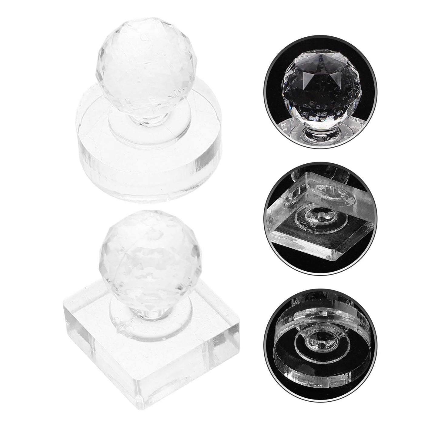 minkissy 2pcs Eyeshadow Pressing Tool Eyeshadow Stamper Blusher Pressing Stamp Eye Shadow Stamper Pressed Stamper Eye Shadow Palette Repairing Tool Highlighter Repair Tool