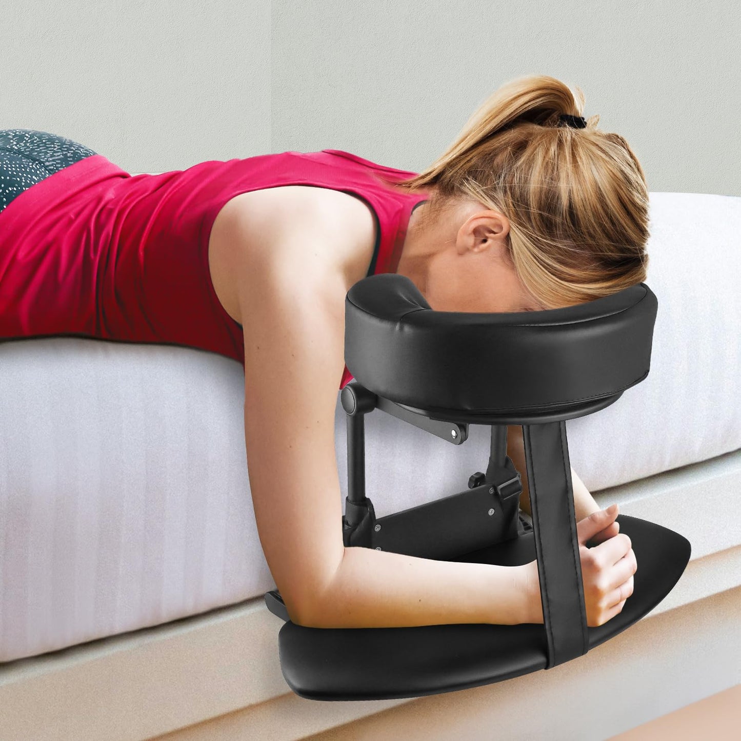 EBANKU Massage Face Cradle Cushion for Massage Tables, Massage Universal Headrest Face Cushion/face Pillow for Massage Table-Grey