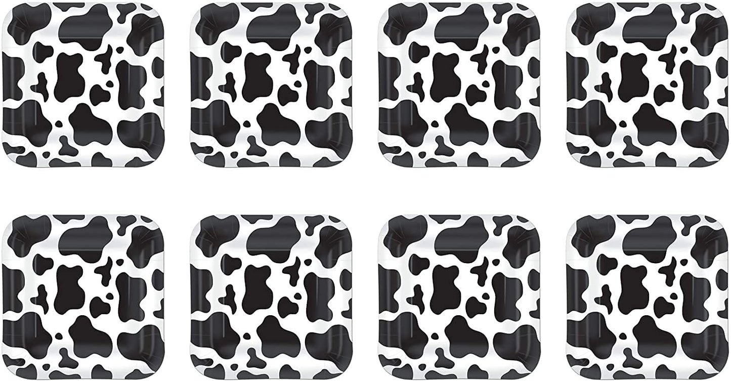 Beistle Cow Print Plates