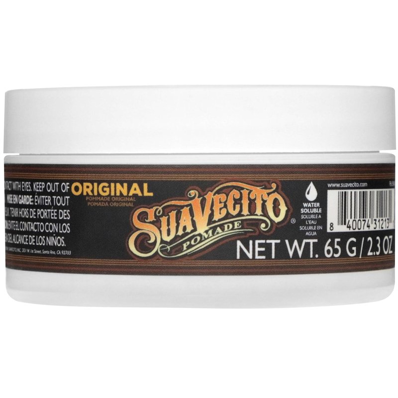 Suavecito Pomade Original Hold For Men 2.3 oz, 1 Pack - Medium Shine Water Based Wax Like Flake Free Hair Gel - Easy To Wash Out - All Day Hold For All Hairstyles