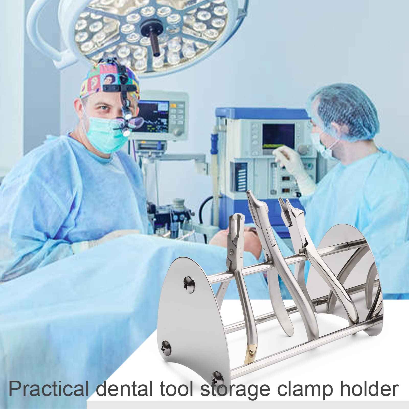 ANNWAH Dental Orthodontic Pliers Holder - Jewelry Pliers Rack Shelf Forceps Organizer Dental Stainless Steel Stand Holder for Orthodontic Equipment