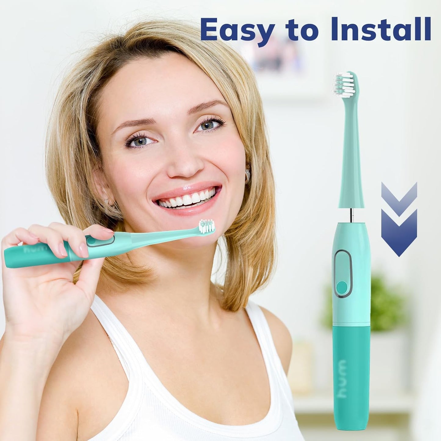 Replacement Toothbrush Heads for Colgate Hum - 10 Pack Compatible Brush Heads for Smart Electric Toothbrush