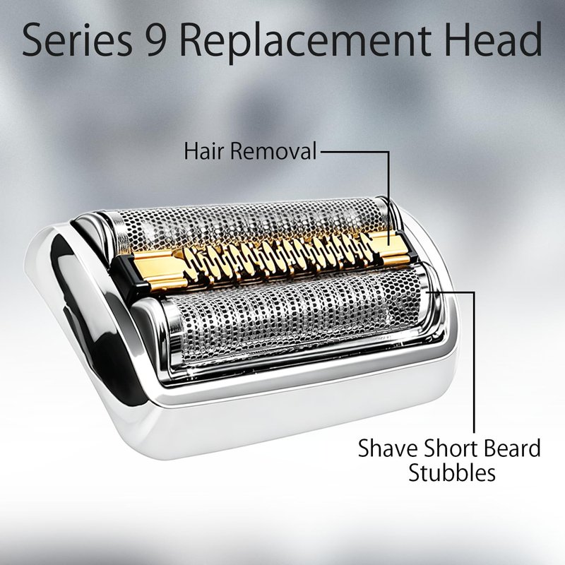 Pinkind 92S Replacement Shaver Head for Braun Series 9, Shaving Razor Head Suitable for Braun S9 9290cc, 9291cc, 9370cc, 9293s, 9385cc, 9390cc, 9330s, 9296cc ect Electric Shaver