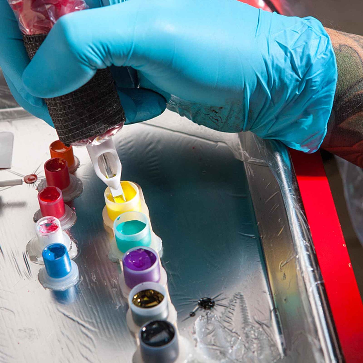 Romlon 1000PCS Disposable Ink Cups - Medium Tattoo Caps for Ink Pigment Kits