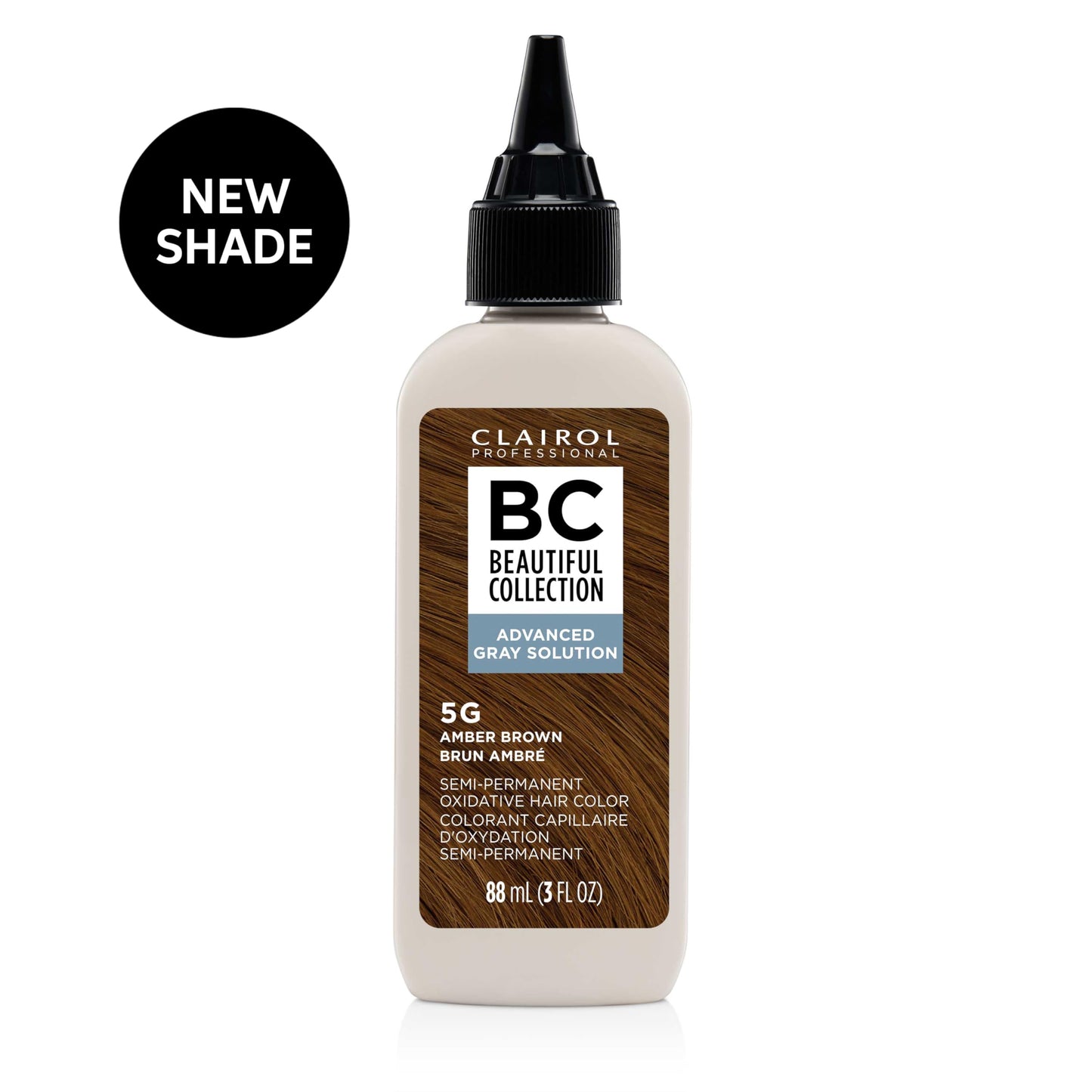 Clairol Professional Beautiful Collection Advanced Gray Solutions, 5G Amber Brown, 3 oz.