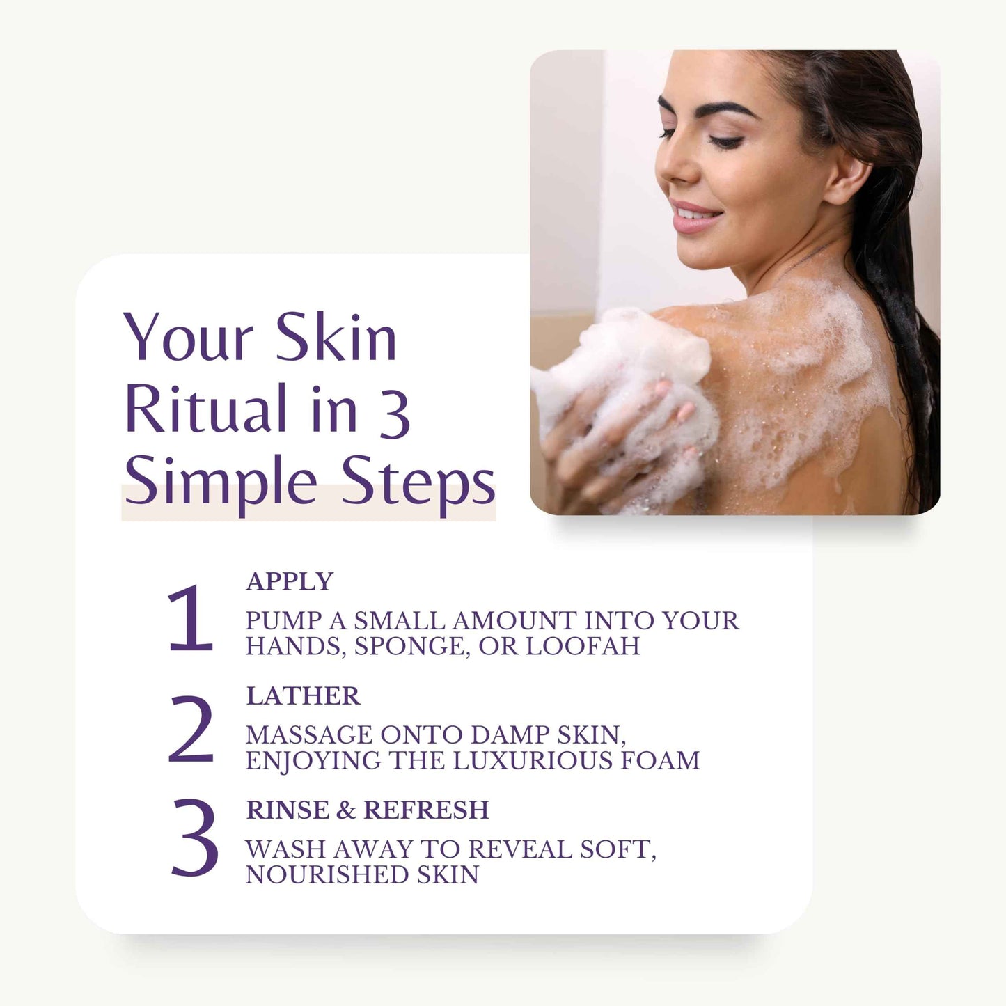 Edenika Lavender Body Wash with Vitamin E, Cleanses, Relaxes & Moisturizes, Stress Relief Shower Gel for Dry and Sensitive Skin, Women & Men, Organic & Natural, 16 fl oz, 2-Pack