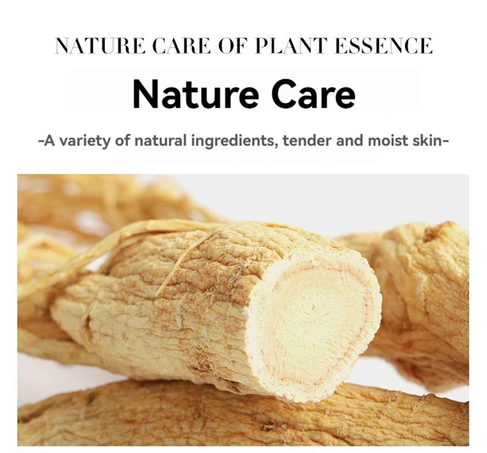 BoLonZi Korean Ginseng Mask, Korean Face Mask Glass Skin, Anti Wrinkle, Anti Aging Sheet Masks for Oil Skin, Hydrating Facial Masks Has Elasticity, Firmness and Moisturizing Effect (10PCS)