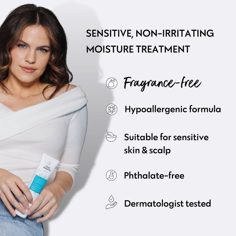 No nothing Hair Mask for Damaged Hair – Fragrance Free Deep Conditioner & Hydrating Treatment – Easy At Home Frizz Control & Detangler for Sensitive Scalp & Dry Hair – Vegan – 5.1 fl oz