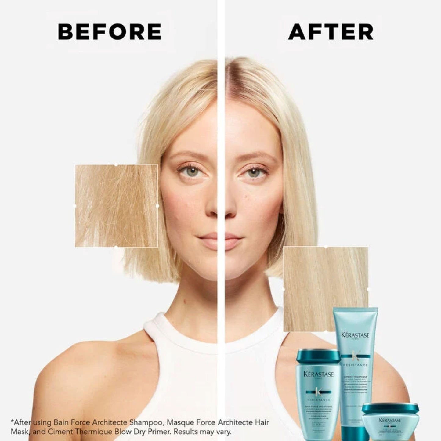 Kerastase Resistance Force Architecte Shampoo - Reconstructing Repair Shampoo For Weak and Damaged Hair, Formulated With Pro-Keratine Complex, 16.9 Fl Oz (Refill)
