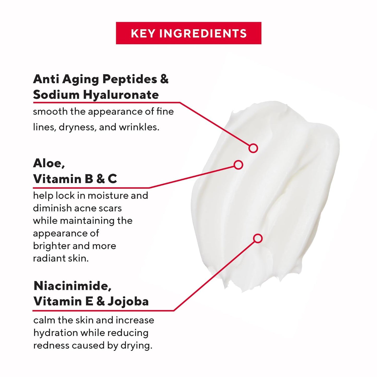 Mirabella Age-Defying Daily Face Moisturizer - Hydrating Formula with Peptides & Hyaluronic Acid | Reduces Fine Lines & Dark Spots