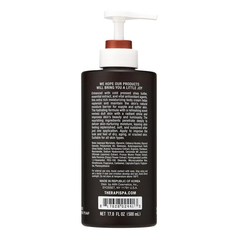 TherapiSpa Scented Body Lotion - Deep Hydration Moisturizer with Shea Butter & Ceramides | 17 fl oz, Acacia