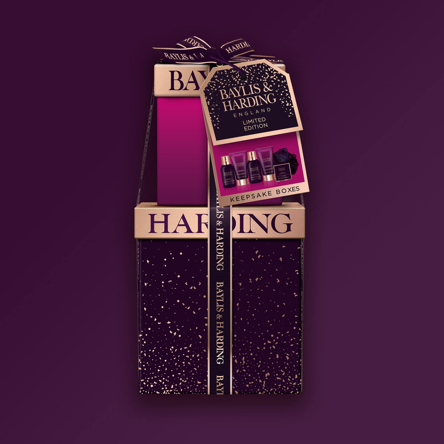 Baylis & Harding Gift Set for Women - Luxury Bath & Skincare - Moonlight Fig - 6-Pack