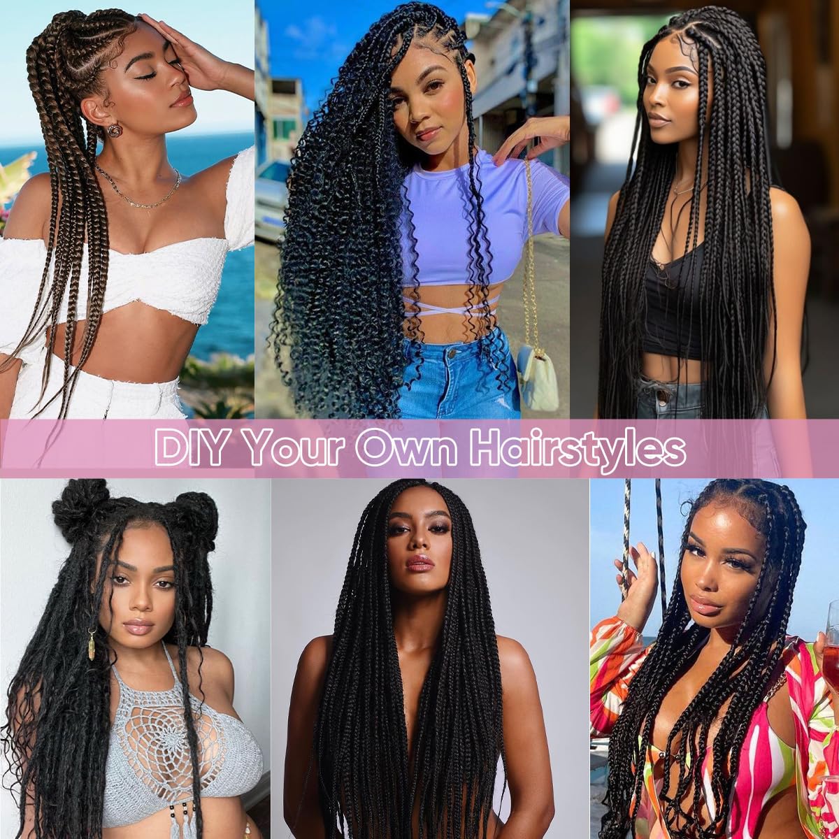 Human Braiding Hair for Boho Braids 14 Inch 2 Bundles 100g Deep Wave Bulk Hair 12A Virgin Curly for Knotless Braids (Natural Color)