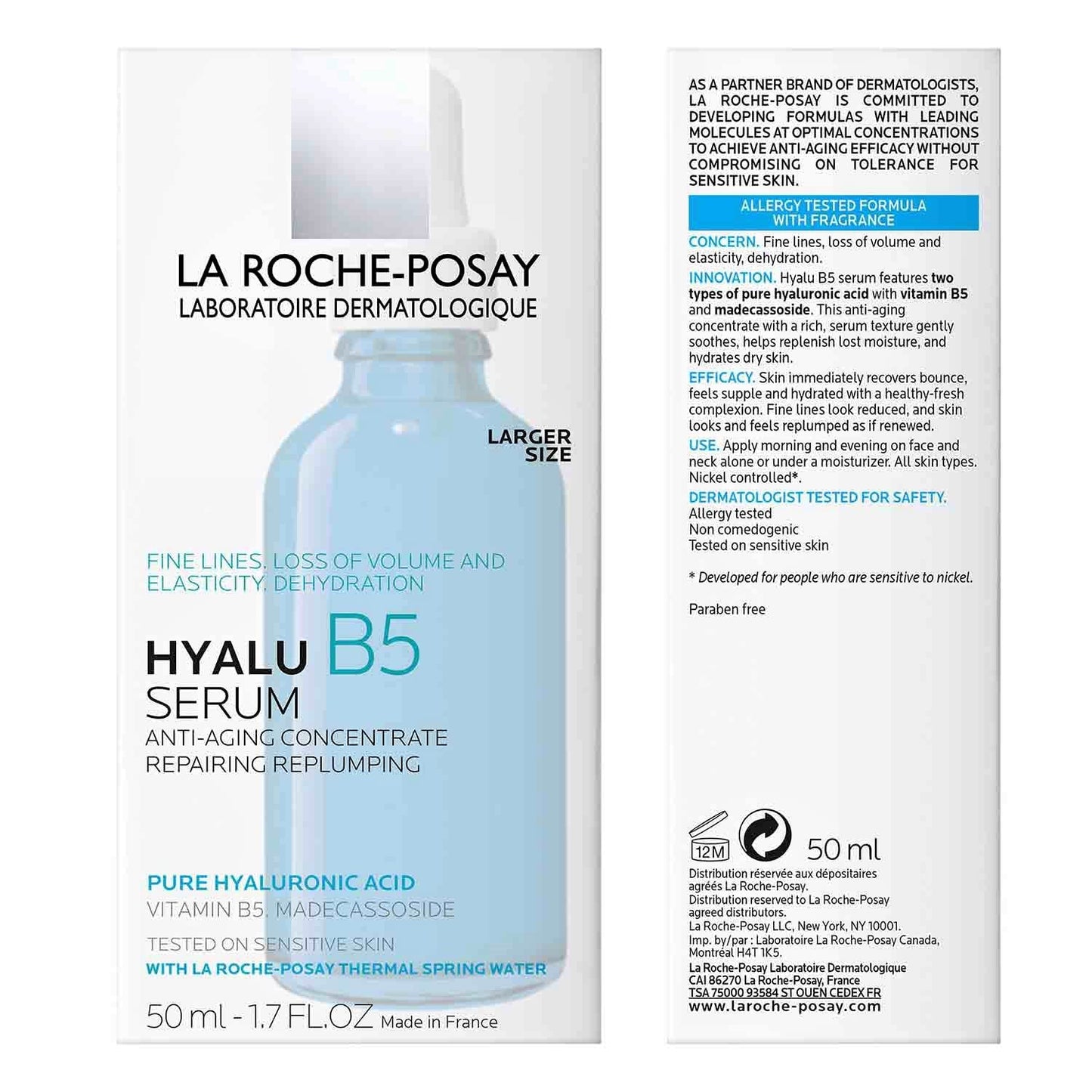 La Roche Posay Hyalu B5 Hyaluronic Acid Serum for Face, Anti-Aging, 1.7 oz