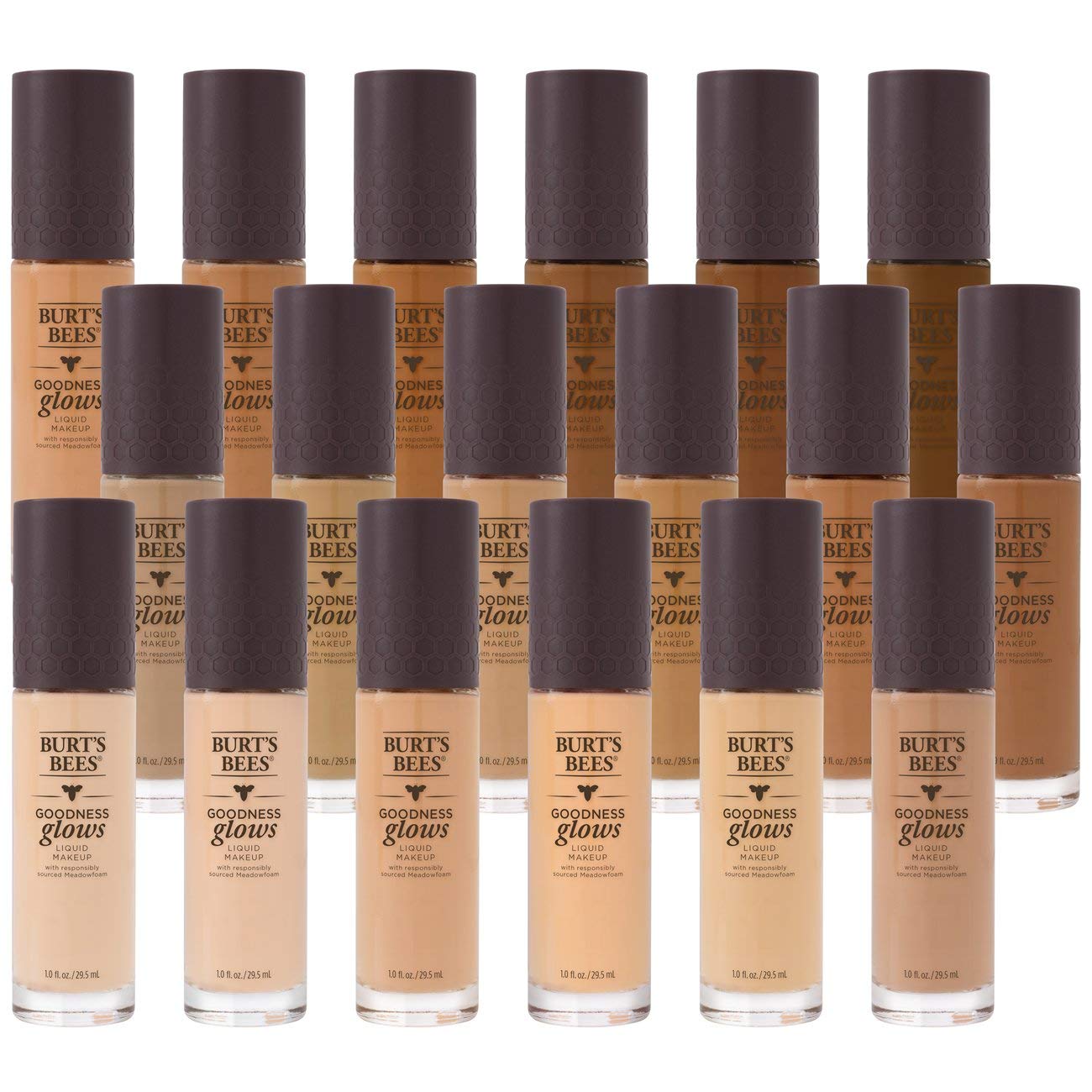 Burts Bees, Goodness Glows Liquid Makeup Walnut, 1 Fl Oz