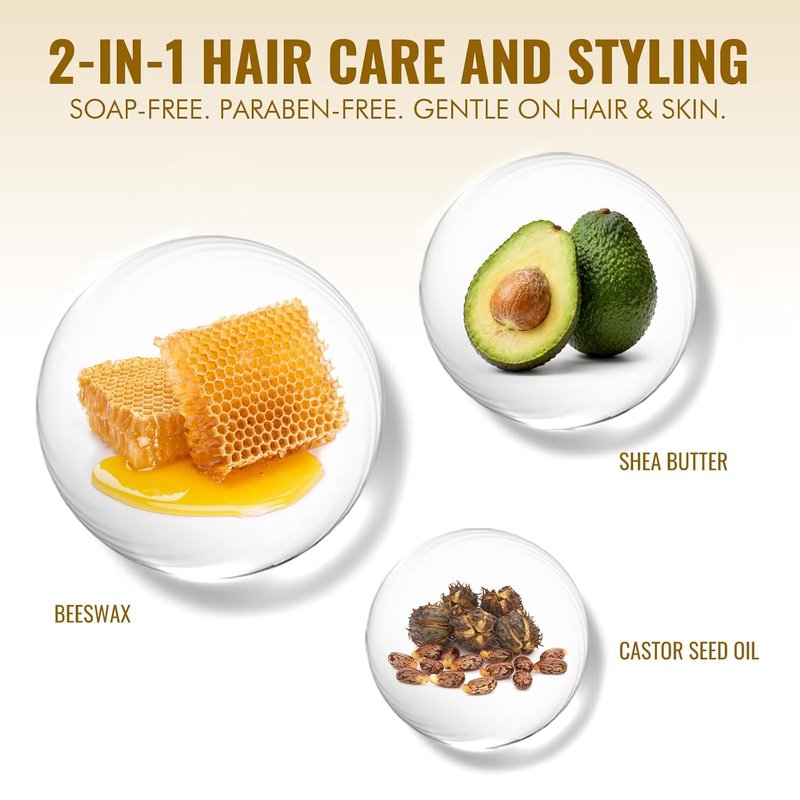 Hair Wax Stick for Flyaways - Smoothing Pomade for Women & Kids | 2 Pack