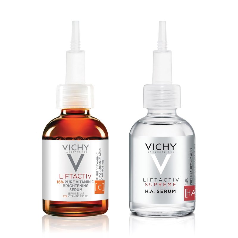 Vichy LiftActiv Vitamin C Serum - Brightening Anti-Aging Formula with Hyaluronic Acid & Vitamin E | Reduces Fine Lines & Improves Radiance