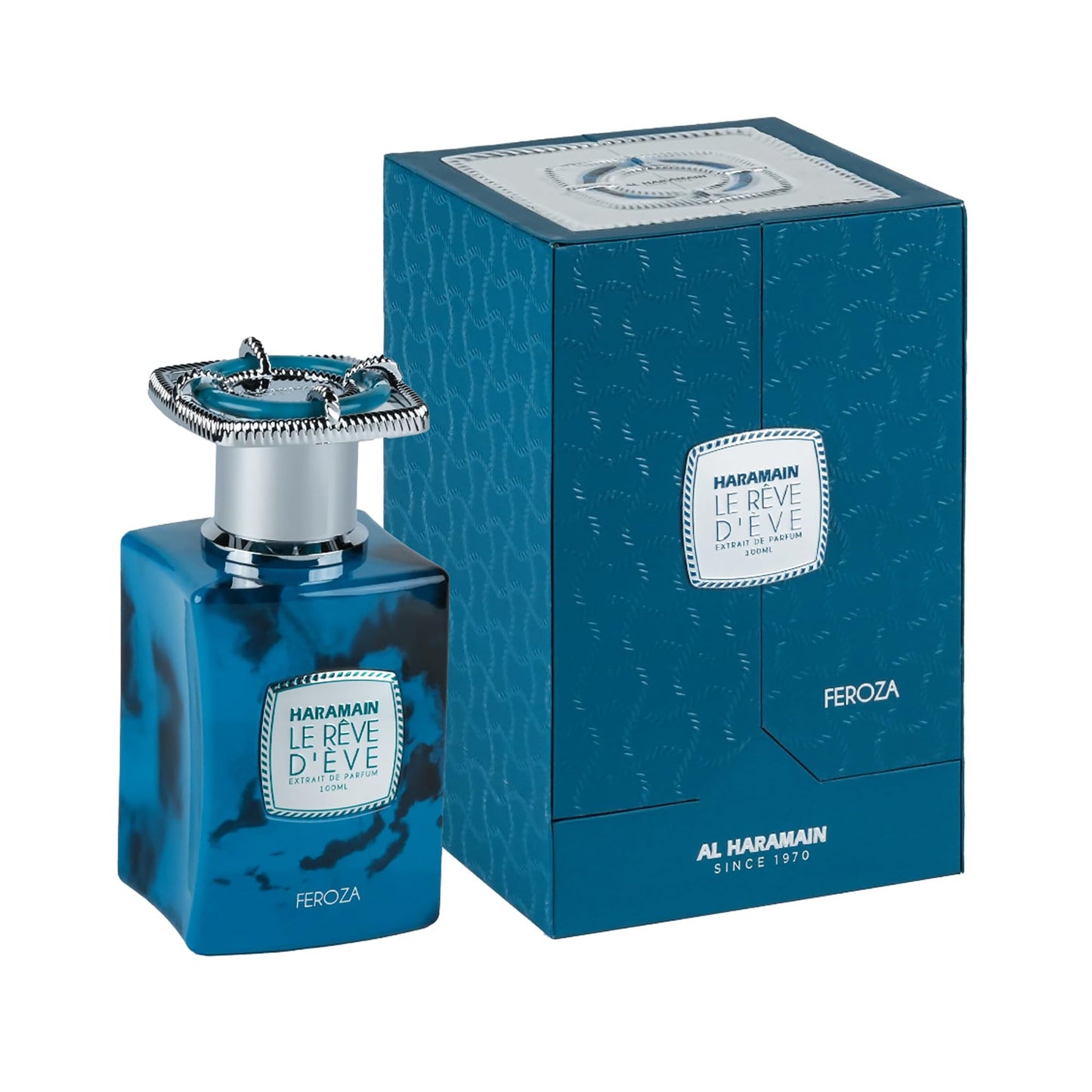 Al Haramain Le Reve D'Eve Feroza - Floral Perfume for Women with Orange Blossom and Vanilla - Elegant Women's Fragrances - 3.33 oz Extrait De Parfum