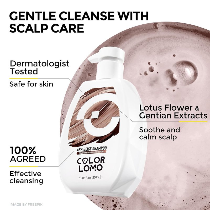 Ultra Color Safe Shampoo - Prevent Fading & Enhance Shine | Vegan Formula for Brown Color Treated Hair