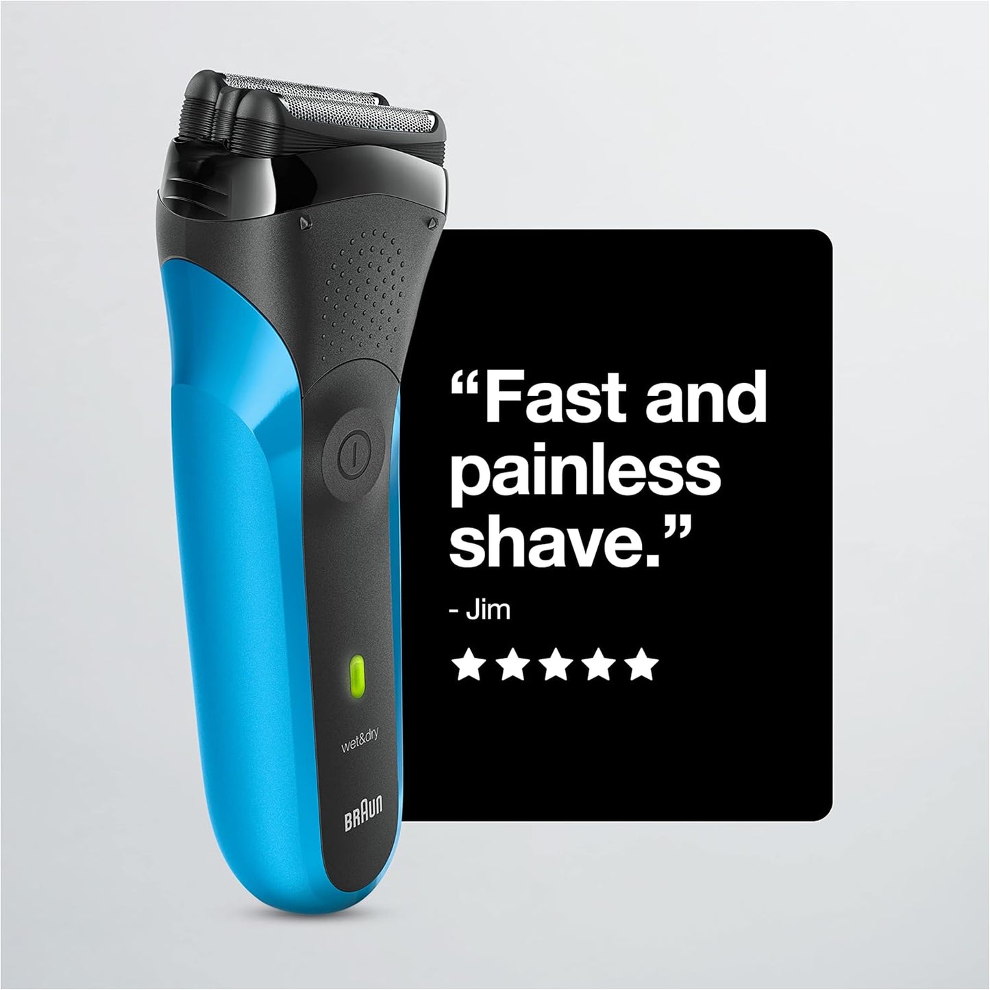 Braun Electric Razor - Series 3 310s Rechargeable Foil Shaver | Wet & Dry Use