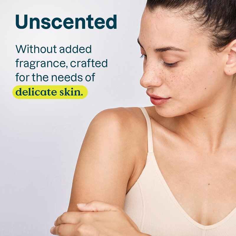 ATTITUDE Body Cream for Sensitive Skin with Oat, EWG Verified, Dermatologically Tested, Vegan, Extra Gentle, Unscented, 8 Fl Oz