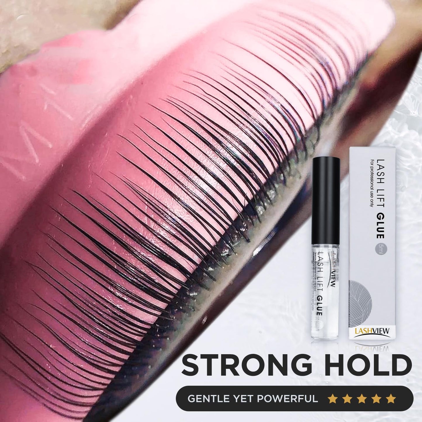 LASHVIEW Lash Lift Glue, Eyelash Perm Glue,Lash Lift Adhesive,Eyelash Lift,Lash Perm Adhesive,No Irritation and Odorless,5ML.