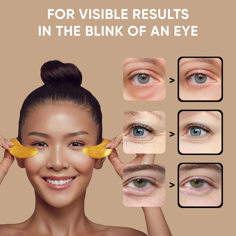 Under Eye Patches - Collagen & Amino Acid Mask for Dark Circles | 20 Pairs for Puffy Eyes